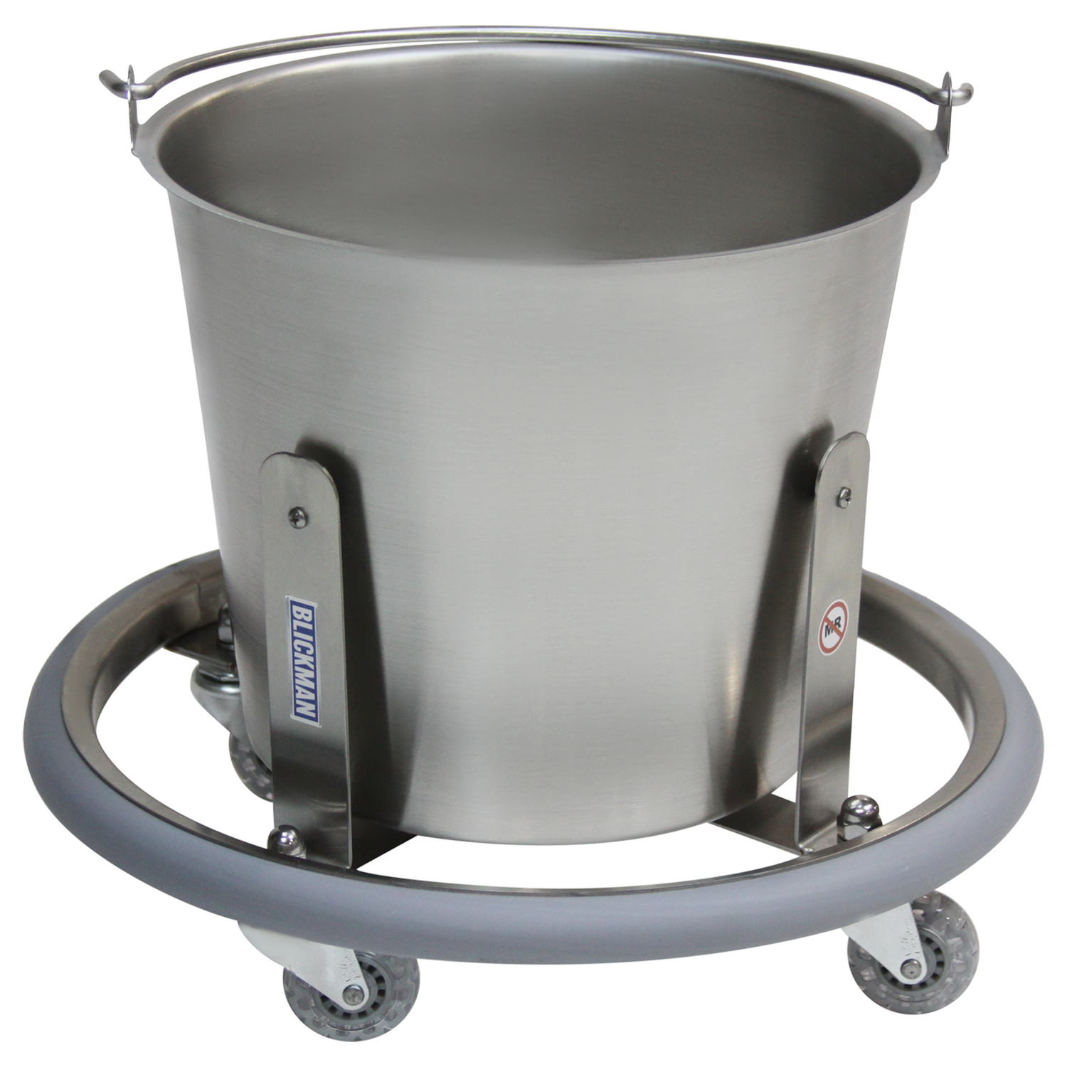 7766SS(-NP) Stainless Steel Lenox Medical Kickbucket with 13 Qt